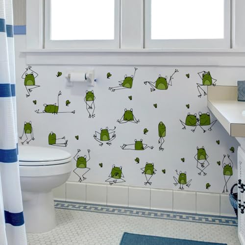 Vinilo Decorativo de Rana Divertida para Pared miniatura 5