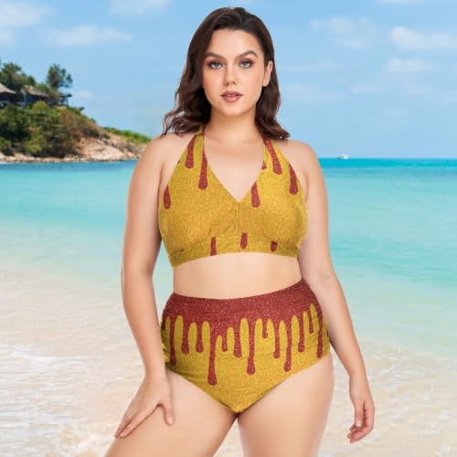 Bikini taille plus réglable à effet gainant pour effacer les complexes sur la plage