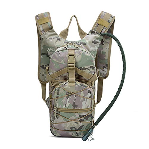 BaronHong Tactical Hydration Pack Backpack with 3 L Bladder for Hiking,Biking,Running,Walking and Climbing(CP,M)