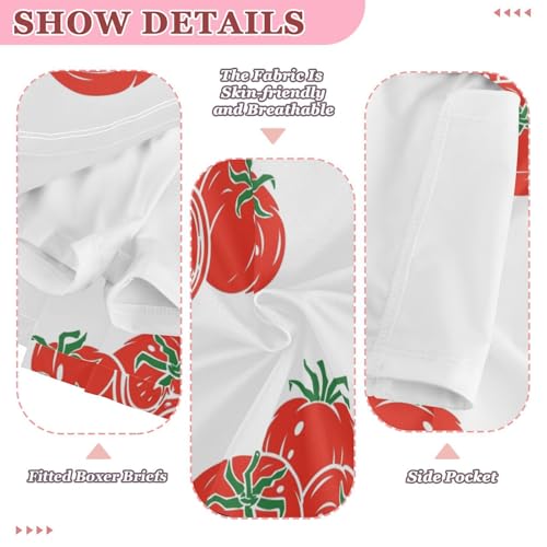 High-Waist Toddler Skirts Tomato Pattern Girls' Athletic Skorts for Running X-Small3