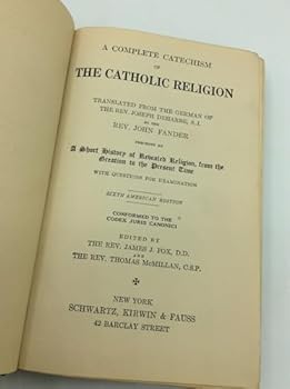 Hardcover A complete catechism of the Catholic religion, Book