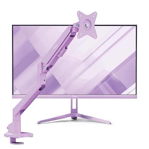 Image of Pixio PX249 Wave Purple 24 inch 240Hz Refresh Rate FHD 1080p Resolution IPS Panel 1ms GTG Response Time Gaming Monitor and PS1S Wave Purple Single Monitor Arm