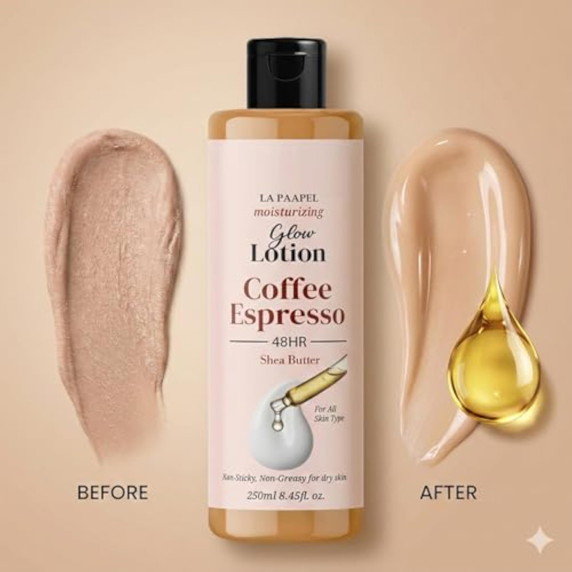 Coffee Espresso Shea Butter Body Lotion, 250ml