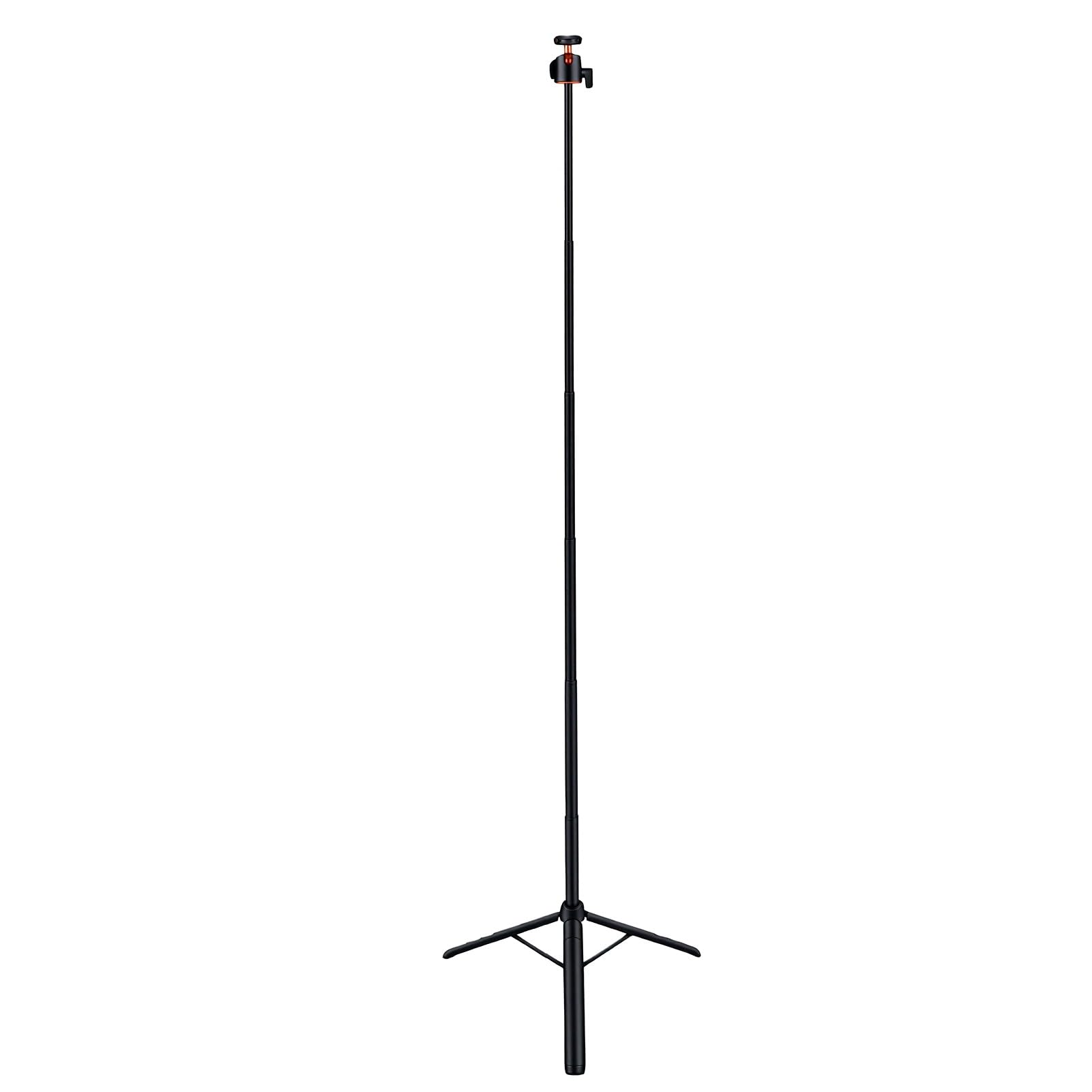 Bewinner Treppiede Magnetico per Selfie Stick per Ace Pro 2 X5, Treppiede per Fotocamera Allungabile a Sgancio Rapido da 4,6 Piedi, Impugnatura Robusta con Attacco per Slitta Fredda in Lega di