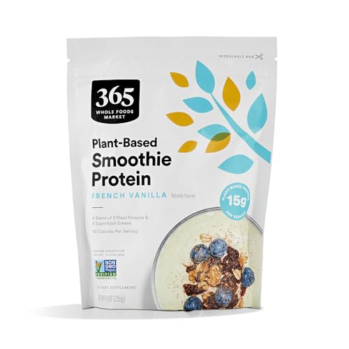 365 by Whole Foods Market Protein Plantpowder Smoothie French Vanilla 9 Ounce