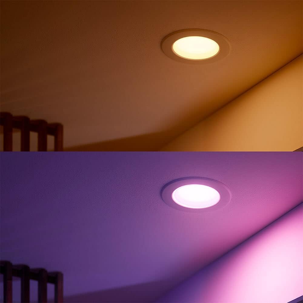 Philips Hue Smart Recessed 5/6 Inch LED Downlight Old Version - White and Color Ambiance Color-Changing Light - 1 Pack - 700LM - Control with App - Works with Alexa, Google Assistant and Apple Homekit - Image 4