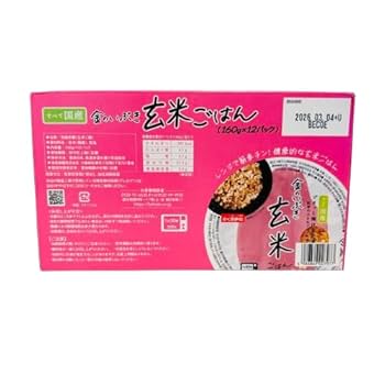 Amazon | おくさま印 金のいぶき 玄米ごはん 12食入 (160g×12