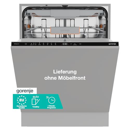 Gorenje GV16C Geschirrspüler/Einbaugerät/Vollintegrierbar/EU Made/60 breite/16 Maßgedecke/6 Programme/TotalDry/MultiClac...