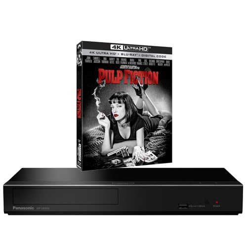 MULTIREGION Blu-ray Player Compatible with Panasonic DP-UB450 MULTIREGION DVD Regions 1-8 - Blu-ray Region B - Bundle Including Pulp Fiction 4K UHD Disc
