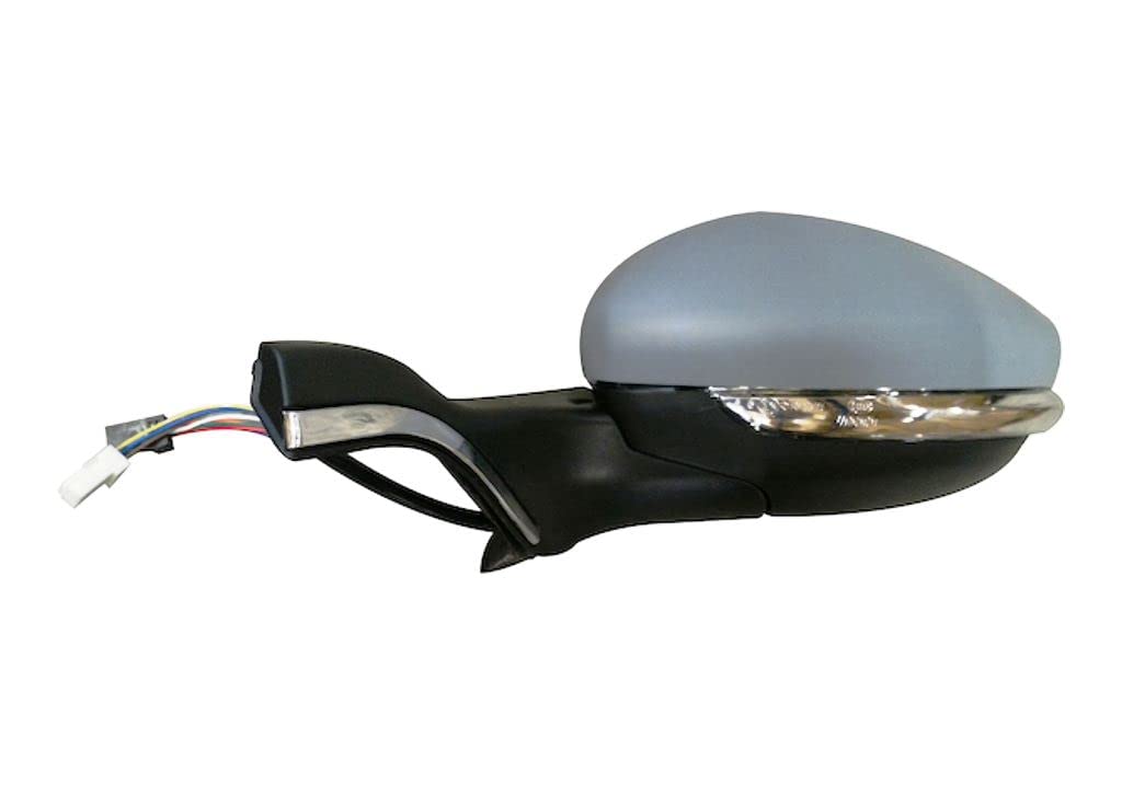 Retrovisore realizzato per PEUGEOT 208 dal 2012 al 2019 lato Sinistro elettrico ripiegabile riscald. Primer c/Frecce