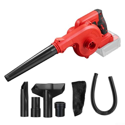 Besttoolifes 18 V inalámbrico para soplador de hojas y aspiradora 2 en 1 eléctrico de jardín y para limpiador de hojas con motor de 20000 rpm, velocidad de aire de 120 MPH, diseño ligero compatible