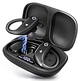 🎵[LED Digitalanzeige und Große Akkulaufzeit] Mini In ear kopfhörer bluetooth mit einer zusätzlichen akkulaufzeit von bis zu 48 stunden spielzeit sorgen für ultimativen musikgenuss den ganzen tag lang, mit bis zu 8 std wiedergabezeit und weiteren 40 std musikgenuss. Dank Typc-C kann der ladekoffer in nur 1,5H vollständig aufgeladen werden