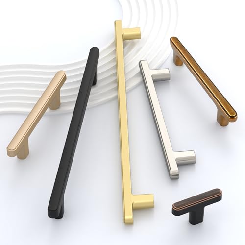KNOKLOCK 10 Pack 3 Inch(76mm) Kitchen Cabinet Handles Brushed Gold Cabinet Pulls Kitchen Cabinet Hardware Drawer Pulls for Cupboard Wardrobe by KNOKLOCK - Image 6