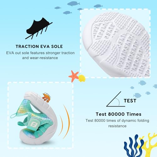 Image of JOINFREE Toddler Boys Girls Water Shoes Breathable Qucik Dry Sport Beach Sandals Lightweight Barefoot Flexible