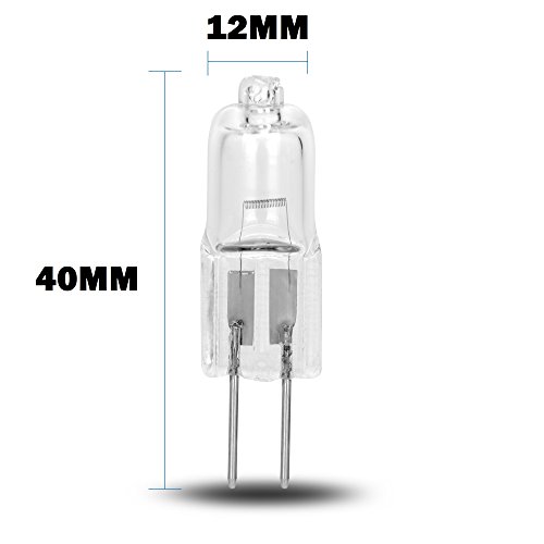 G4 Light Bulb 24V Clear 35 Watt 35Mm Length 24 Volt Heavy Machinery Marine Train Cabin Lighting Replacement Lightbulb Jc 24Volt Ac Dc Capsule Lamp T3 Shape Halogen 360 Lumen Industrial Commercial App #TOP1