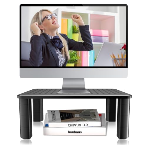 Estante para laptop ergonómico que alivia la fatiga visual y eleva monitores de escritorio