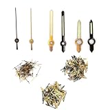 MOPFOL Watch Hands Set for 2035 Movement Universal Replacement Hands with 6.5mm/9.5mm/11mm Sizes Direct Fit Watch Repair Accessories(Black Gold Light)