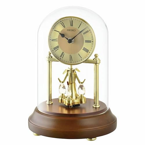 SEIKO QXN236GLH Desk and Table Clock Brown