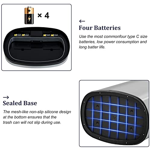 Sensor Can 13 Gallon Kitchen Trash Can con Tapa y Sensor miniatura 5