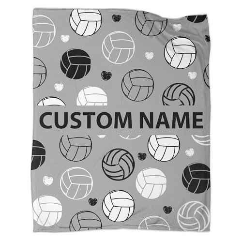 Anydia Volleyball Blanket Gifts 80 X 60 Inch for Adult,Volleyball Custom Fannel Fleece Super Soft Throw Blanket Travel Blanket for Bed Couch Sofa