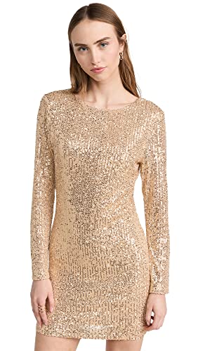 Wayf Women's Backless Mini Dress, Champagne, Gold, Metallic, Xs #TOP9