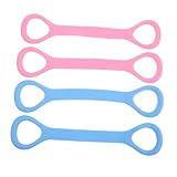 MOTHNUR 4 Piezas Bandas Elásticas de Yoga para Mujer Diseño Postural Resistencia Reforzada para Ejercicio de Brazos Espalda y Casa y Gimnasio