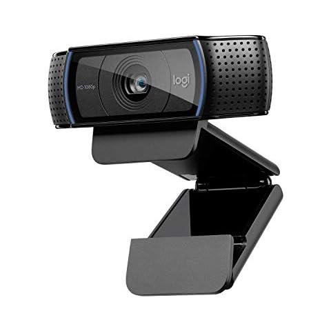 Logitech C920x HD Pro Webcam, Full HD 1080p/30fps Video Calling, Clear Stereo Audio, HD Light Correction Cover