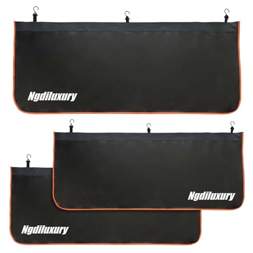 Image of Thicker Fender Covers for Mechanics,3Pcs Microfiber Leather Car Fender with 25 Stronger Magnets & Hooks Automotive Fender Protector Mats Pads for Sedans Trucks SUVs Station Wagon - Size L