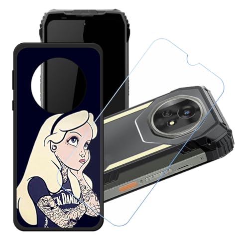 Blackview Xplore 2�p�����K���X�X�N���[���K���X�t��GYDQQKJ�P�[�X�A�_��ȃ\�t�g�ی�P�[�X�J�o�[Blackview Xplore 2�p�V���R���W�F��TPU�P�[�X�J�o�[�i6.73 "�j- LH2