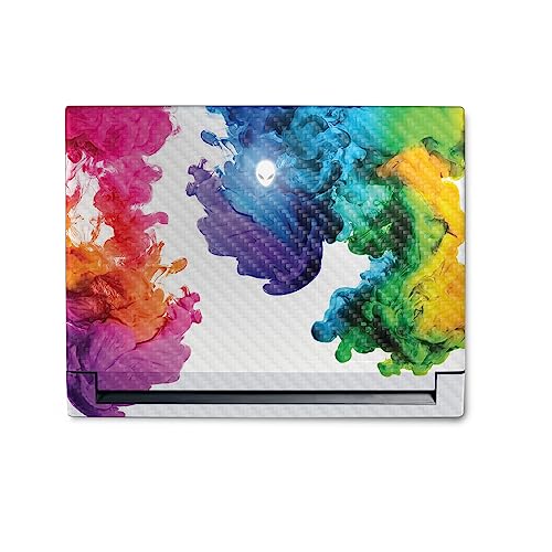 Image of MightySkins Carbon Fiber Skin Compatible with Alienware M18 R1 (2023) Full Wrap Kit - Aqua Paint | Protective, Durable Textured Carbon Fiber Finish | Easy to Apply & Change Styles | Made in The USA