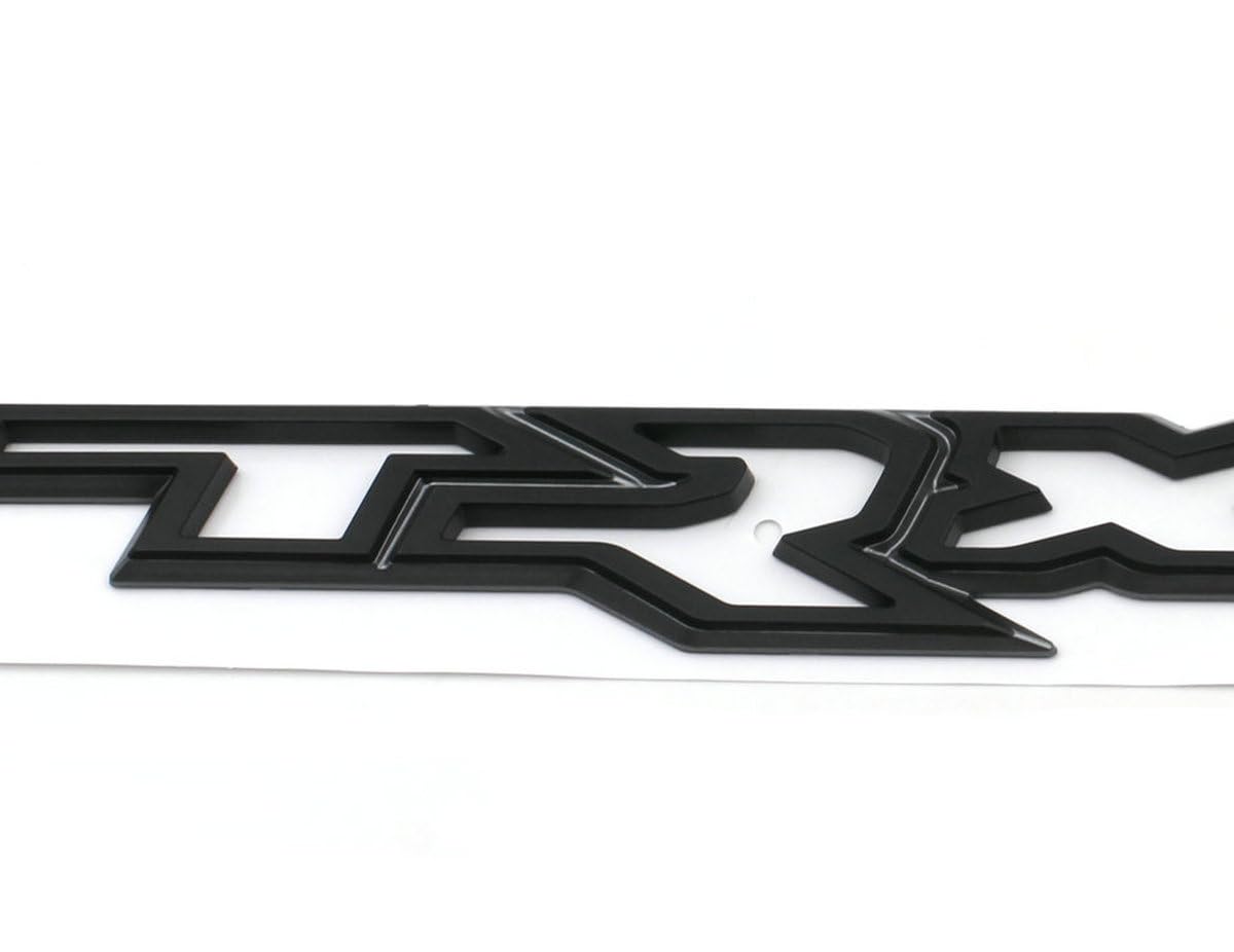 Flat Black Tailgate Emblem Compatible with New 2021-2024 Ram 1500 TRX (Black)