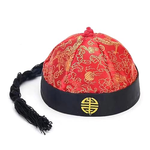 [Tizuqe] Chapeau traditionnel de dynastie chinoise pour adultes et enfants Costume d'empereur chinois Tang Drôle Photographie Festival chinois traditionnel
