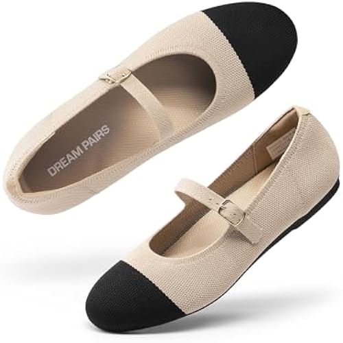 DREAM PAIRS Women's Mary Jane Ballet Flat Shoes