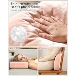 Tablet Pillow Stand for Lap Use, Adjustable iPad Holder with Bowl, Pink - Image 7