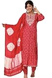 mit goldene Stickerei Generisch Bollywood Indische Damen Designer Kleid Salwar Kameez Tunika Hochzeit Kostüm Gr.42 kein Zoll, kein lange Wartezeit
