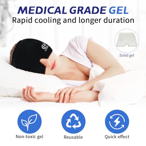 Image of Migraine Relief Cap, Soothing Headache Ice Face Mask Products