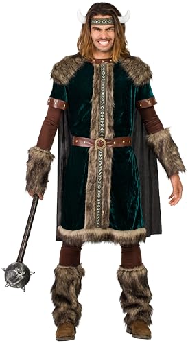 Kimokawaii Disfraz de Vikingo Green Adulto (T-XL)