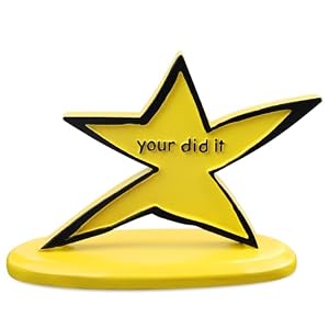 Funny Star Trophy with Humorous Your Did It Inscription – Funny Graduation Gift Gifts for Coworkers Cute Desk Decor Birthday Gift Encouragement Gift Funny Gag Gifts