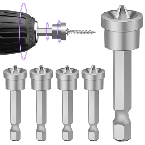 5Pcs Magnetic Drywall Screw Setter Bit Set