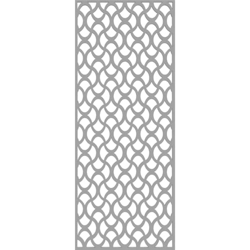 Image of 9 3 /8 inchW x 24 3 /8 inchH x 3 /8 inchT Resort Decorative Fretwork Wall Panels in Architectural Grade PVC