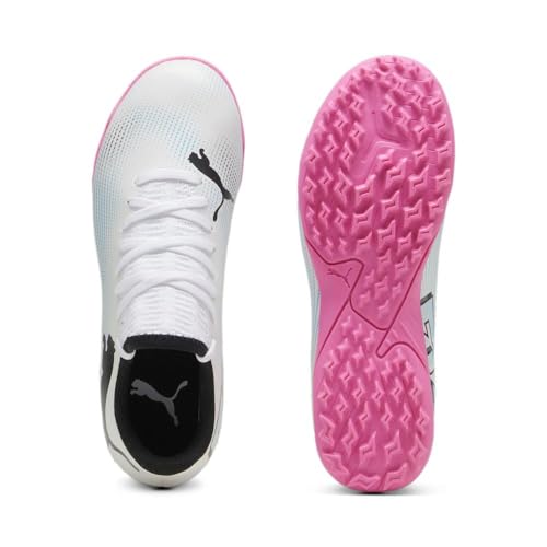 PUMA Puma Future Play Turf Training Soccer Shoes, White Black, 6.5 US Unisex Big Kid