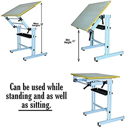 Image of Interior Designer Table Drafting Imperial Size - a1-23x32 inches Drawing Stand Easel for Painting, Engineering Drawing for Architect, Artists, Interior Designer (WITHOUT BOARD) Pack Of 1