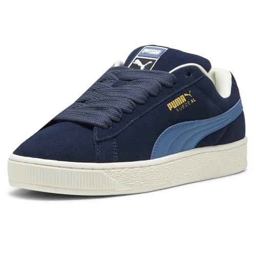 PUMA Mens Suede XL Lace Up Sneakers Shoes Casual - Blue2