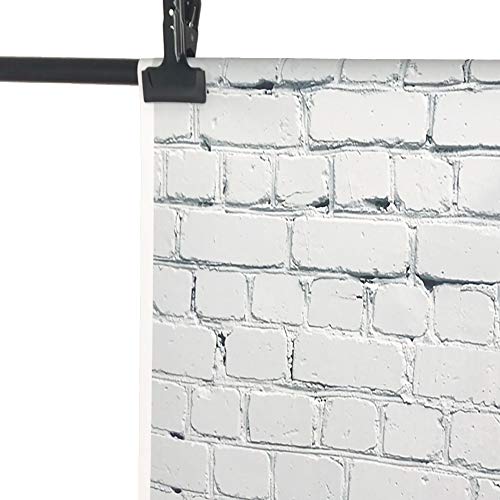 Ouyida White Brick Wall Backdrop For Baby Shower Birthday Festival Themed Party 7X5Ft Photography Background Adult Portrait Wallpaper Photo Video Shooting Studio Props Pck77 #TOP2