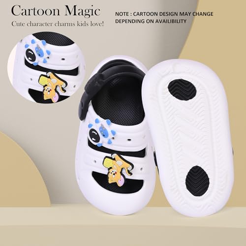 Image of GLJ Kids Comfort Clogs Sandals For Boy And Girl, 1 to 4 Years, Two-Strap Design, Easy To Wear Slip On, Dust and Waterproof, 7101