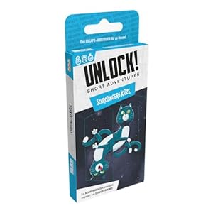 Space Cowboys, Unlock! Short Adventures – Schrödinger’s Cat, Family Game, Puzzle Game, 1-6 Players, from 10+ Years, 30 Minutes, German
