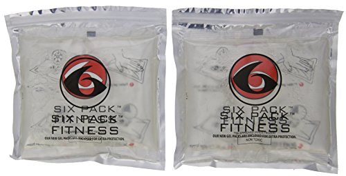 6 Pack Fitness Small Freezer Gel Pack - Set of 2 (Clear)