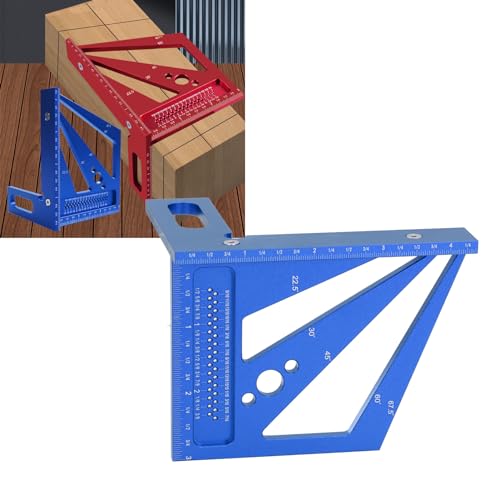 Règle de menuiserie aluminium équerre de mesure angle outil traçage - 8