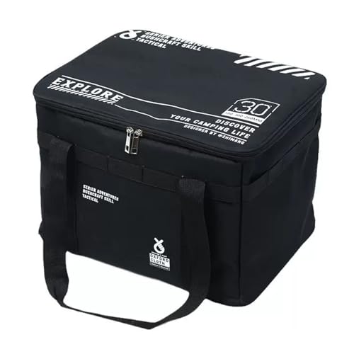 Insulated Picnic Cooler Bag, 20L/33L Capacity, Foldable Food Storage, Camping Beach BBQ Outdoor
