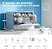 Midea Kleiner Geschirrspüler Weiß 55 cm 6-fach - Kompakter und tragbarer Geschirrspüler ohne Installation - Geschirrspüler mit Eco-Sparprogramm, antibakteriellem Filter und Zeitplanprogrammierung
